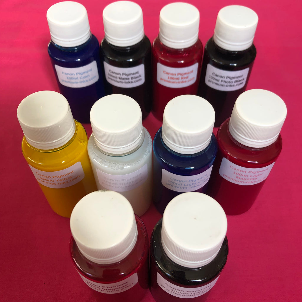 Pigment Refill Ink for Canon Pixma Pro 300 PFI 300 Pro 10 10s PGI-72 Printers