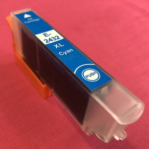 Compatible Epson Cyan T 2432 Ink Cartridge