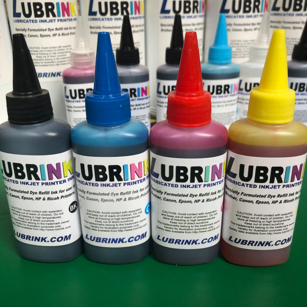 100ml Lubrink Black Cyan Magenta Yellow Ink