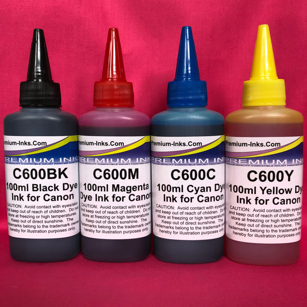 Set C600 Dye Refill Ink for Canon