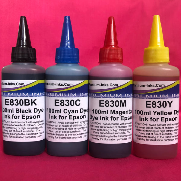 E830BK E830C E830M E830Y Refill Ink