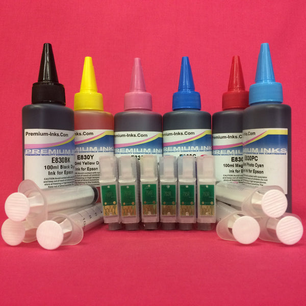 Refillable Cartridges Epson T0791-6 Refill Ink