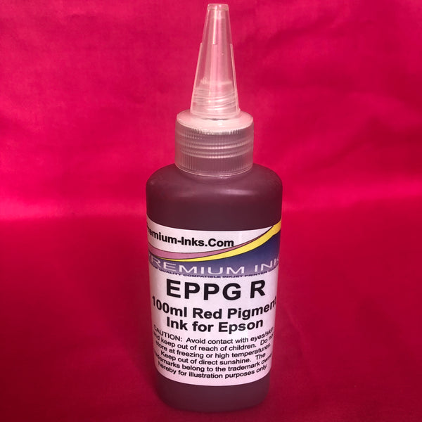 100ml Red Pigment Ink Epson Bottle