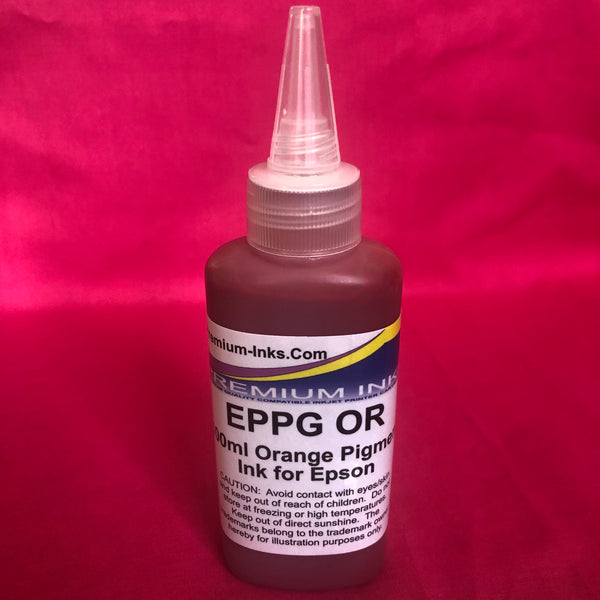 100ml Orange Pigment Ink Bottle Epson