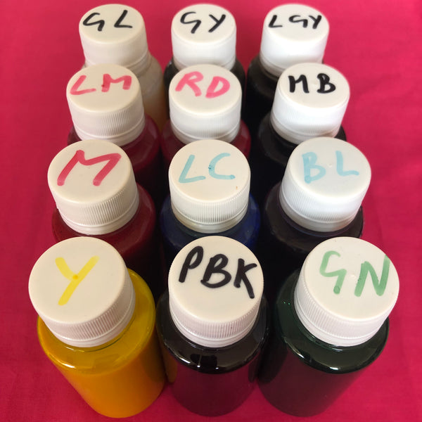 PIGMENT INK HP DESIGNJET Z3100 Z3200 PBK/MBK/M/Y/LC/LM/GY/LGY/BL/GN/RD/GL Non OEM