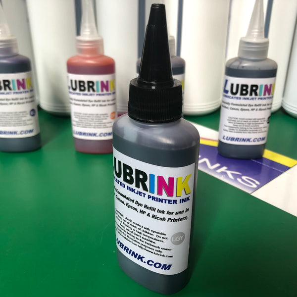 Light Grey Lubrink Ink Refill Bottle