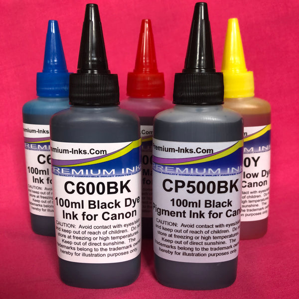 5 x Pigment Dye Ink Canon Pixma TS 705a