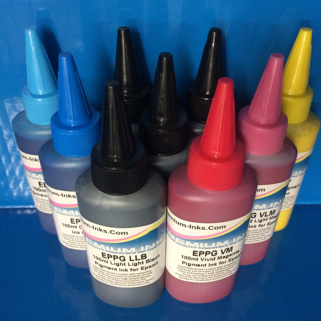 What is the difference between Pigment and Dye Printer Refill Ink?