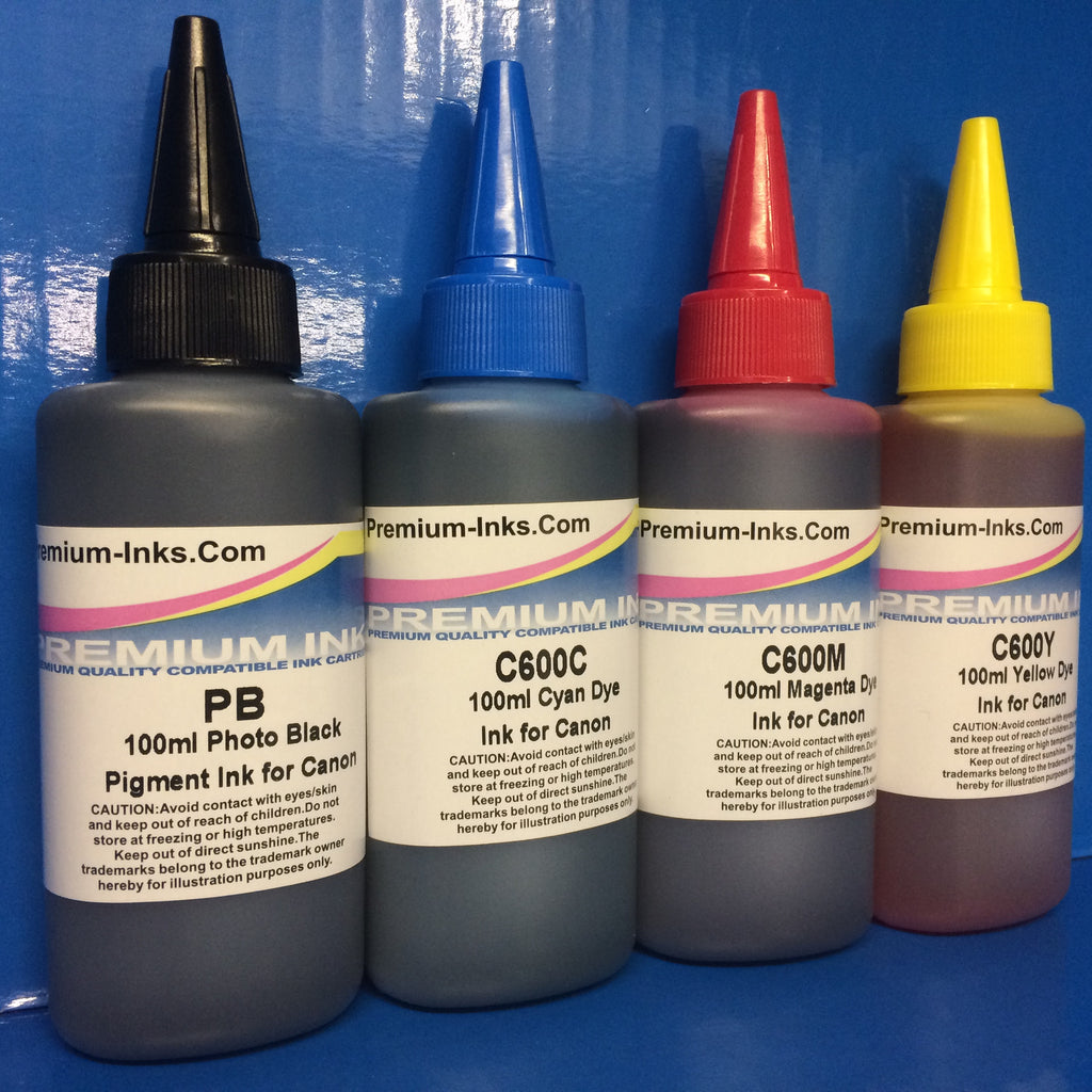 Refill Ink for Canon Pixma G1500 G2500 G3500 G4500 Refillable Printers