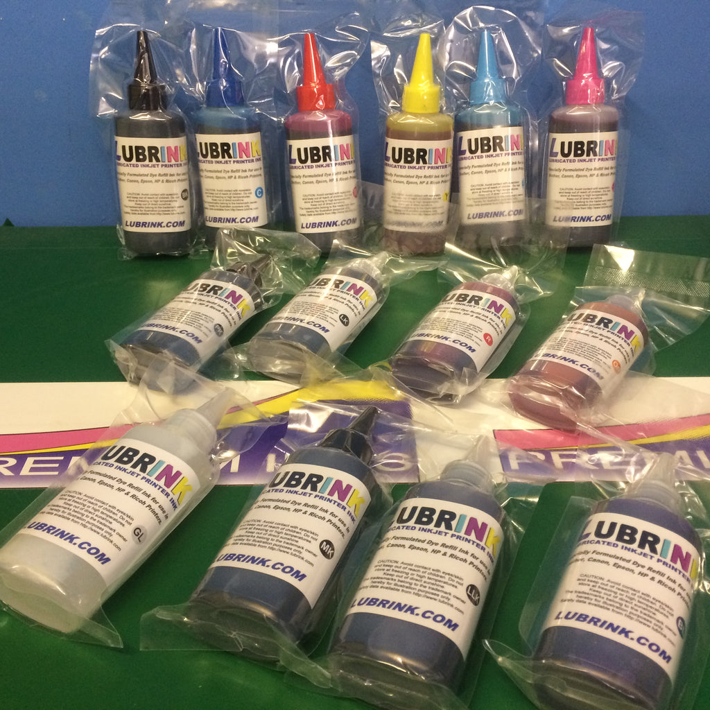 New Colours Added to Lubrink Dye Ink Refill Bottle Range