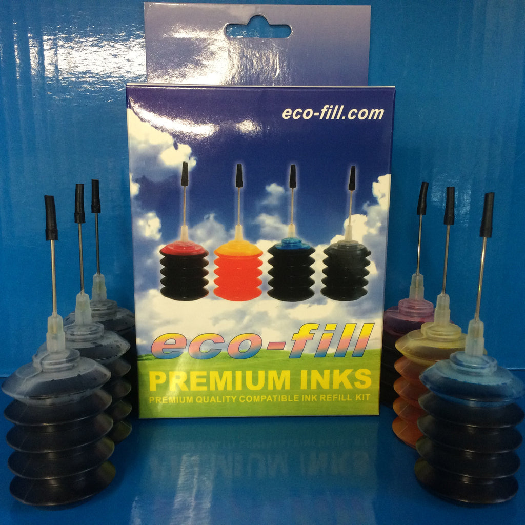 REFILL PACK FOR ECO-FILL CANON & HP KITS (6 X 28ML INK) JUST INK!