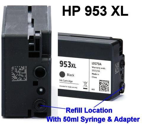 Refill Instructions for HP 903XL 907XL 950 XL 951 XL 953 XL 957 XL