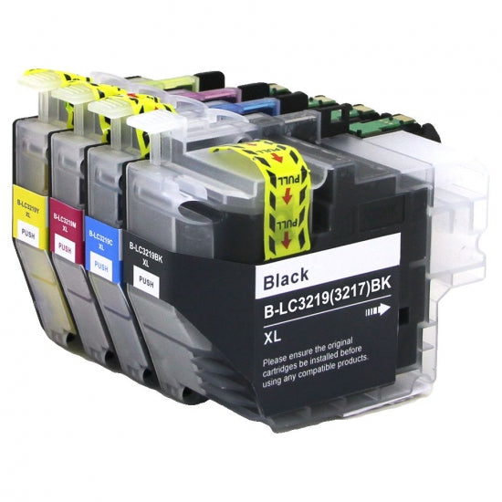 Brother LC 3217 3219 XL Refillable Compatible Ink Cartridges Generic Replacement