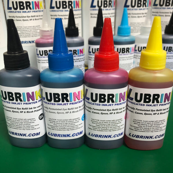 100ml Lubrink Black Cyan Magenta Yellow Ink