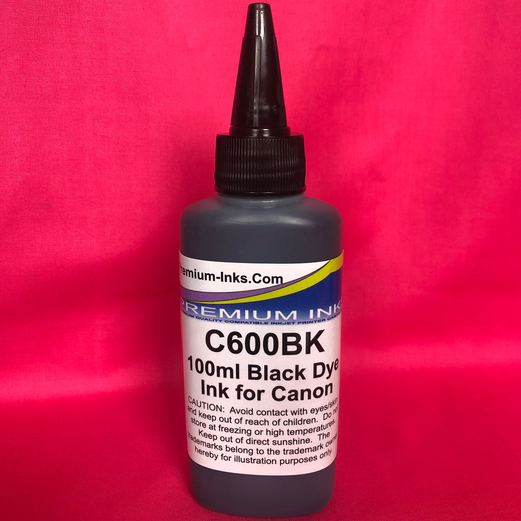 C600BK Black Dye Refill Ink for Canon