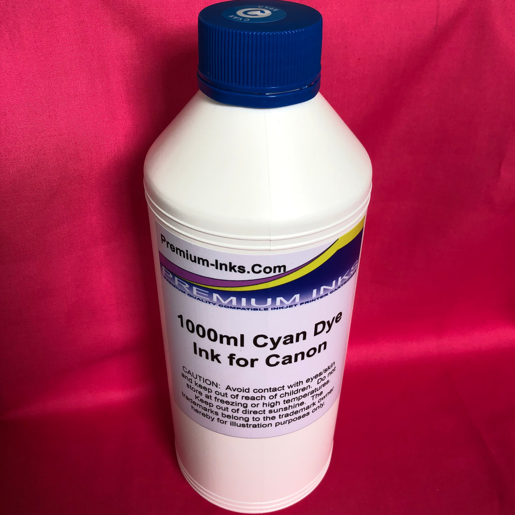Litre Dye Refill Ink for Canon Cyan
