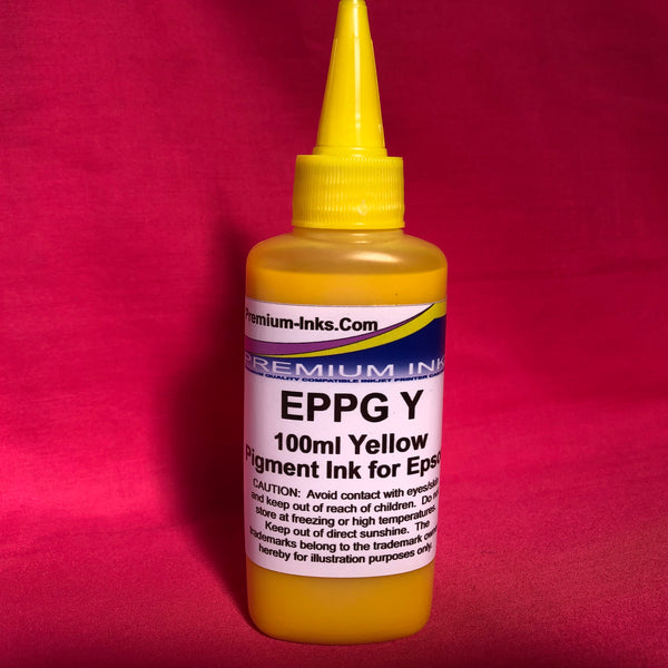 Yellow Pigment 100ml Bottle for Epson