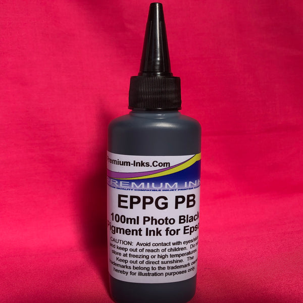 PHOTO BLACK PB PBK 100ml PIGMENT REFILL INK BOTTLE EPSON PHOTO PRINTER ...