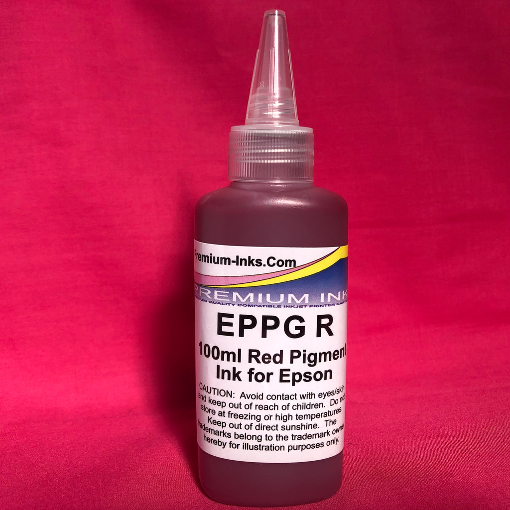 Red Pigment Ink Bottle for Epson 100ml