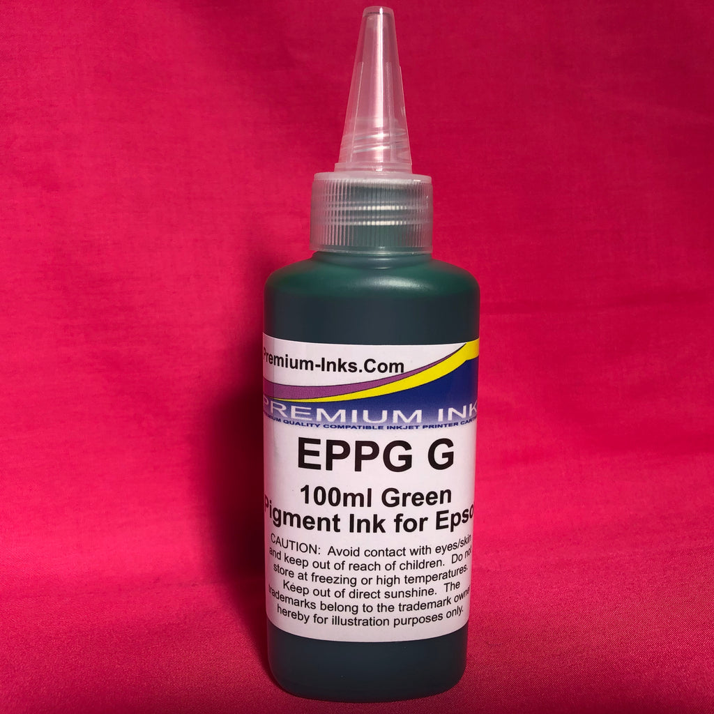 Green Pigment 100ml Bottle for Epson