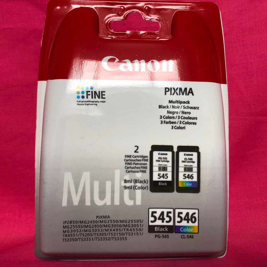 Genuine Canon PG-545 CL-546 Original Black Colour Twin Pack Collect fo –  Premium Inks