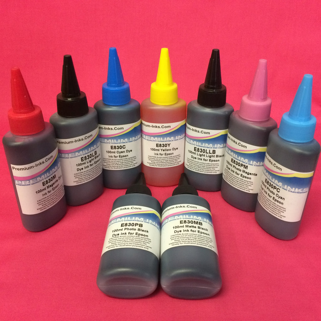 Epson R2400 Refill Ink Dye Bottles Printer