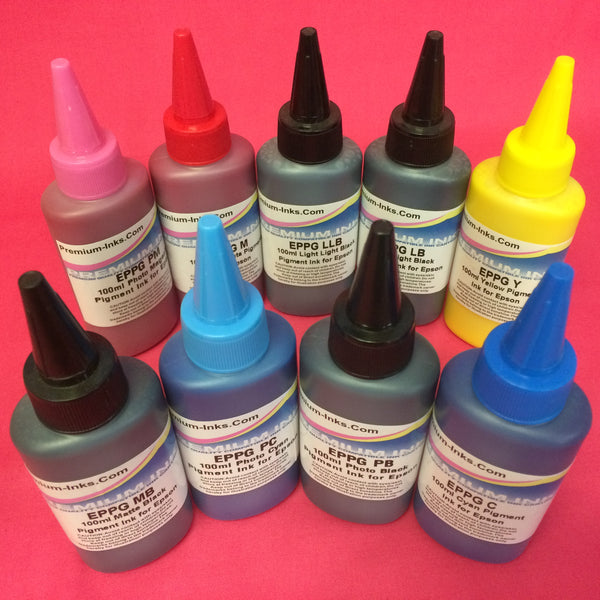 9 100ml Epson R2880 Dye Refill Ink Bottle