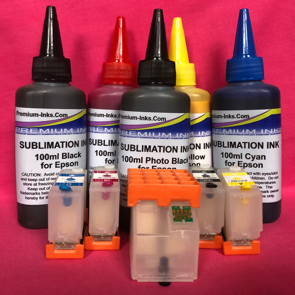 202 XL REFILLABLE CARTRIDGES +SUBLIMATION INK