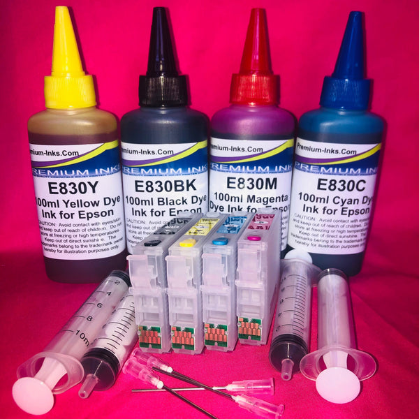 Refillable Cartridges and Ink for Epson 502 xl