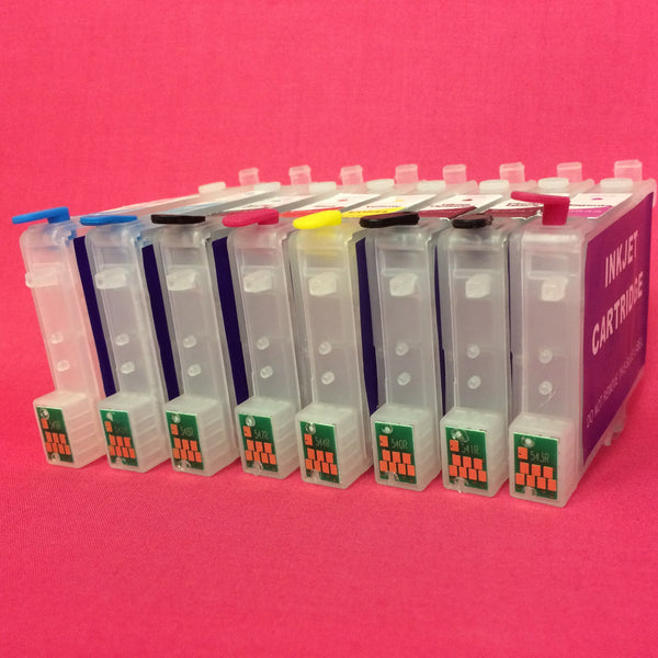Epson T0540 T0541 T0542 Refillable Cartridges