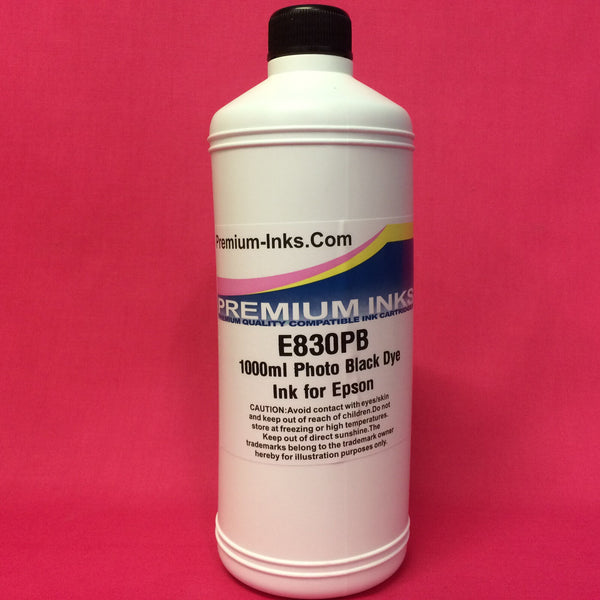 LITRE PHOTO BLACK PBK PIGMENT REFILL INK FOR EPSON PHOTO PRINTERS NON ...