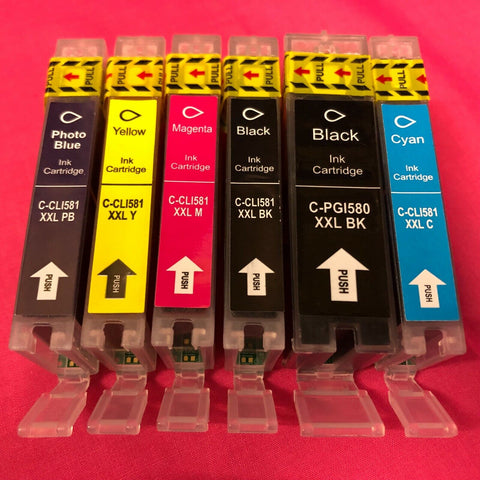 Cartuccia d'inchiostro ricaricabile a 5 colori PGI-580 CLI-581 per stampanti Canon PIXMA ts705 TR7550 TR8550 TS6150 TS8150 TS9150 TS9155 7 Cartuccia d'inchiostro ricaricabile a 5 colori PGI-580 CLI-581 per stampanti Canon PIXMA ts705 TR7550 TR8550 TS6150 TS8150 TS9150 TS9155 7
