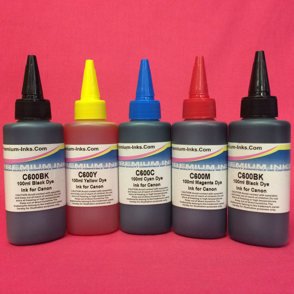 5 x Dye Refill Ink for Canon