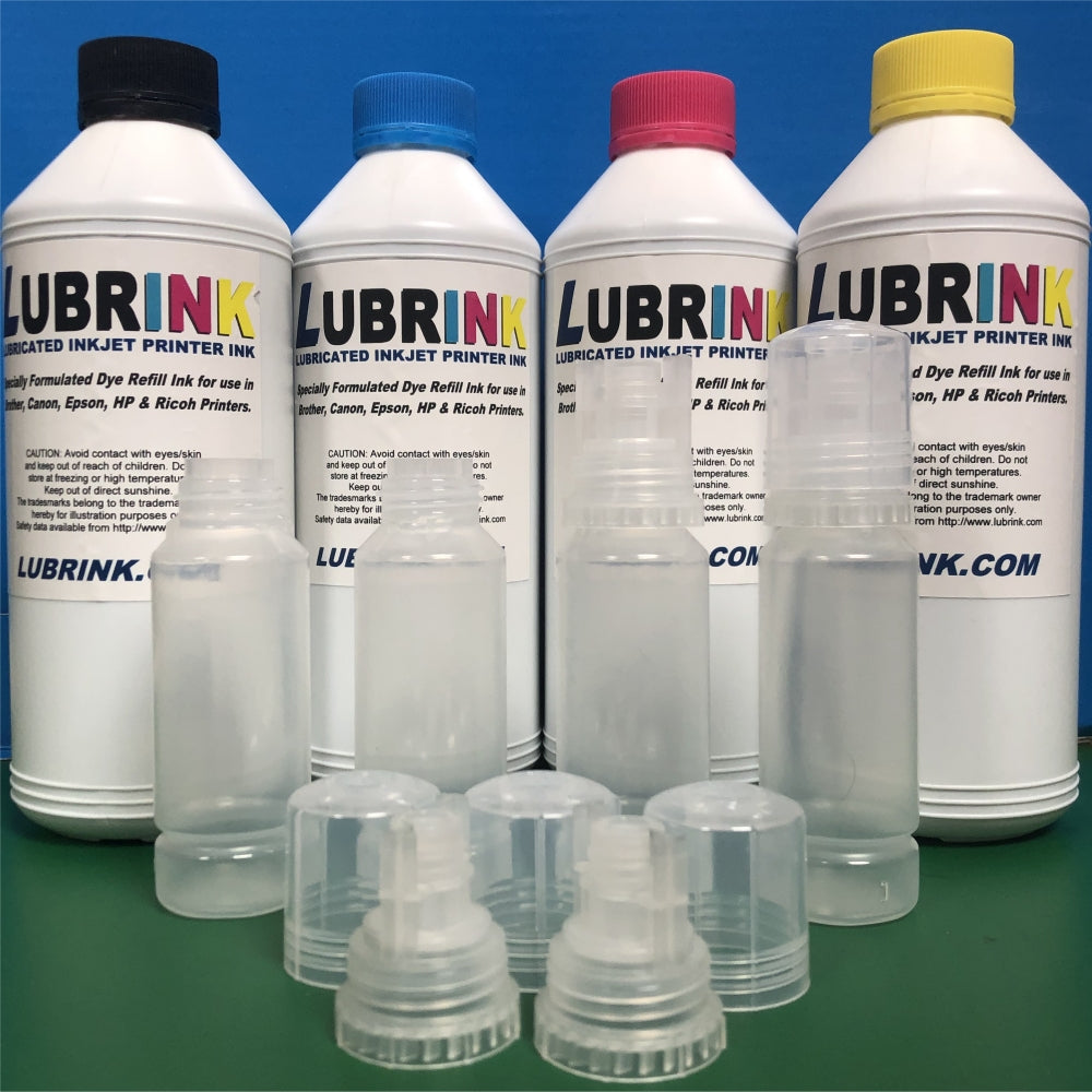 Refilling Nozzle Bottles Epson EcoTank Litres Lubrink Ink