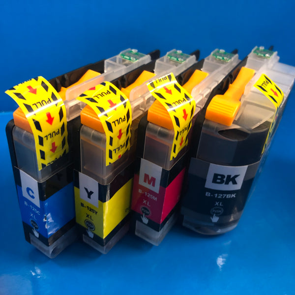 LC127 XL Black LC125 XL Cyan Magenta Yellow Ink Cartridges Brother