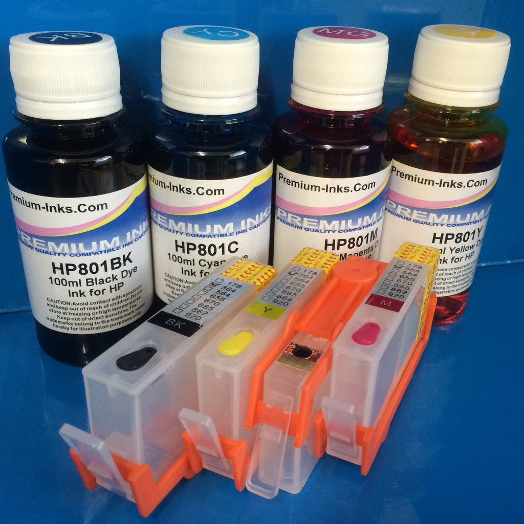HP364 Refillable Cartridges and Ink Kit