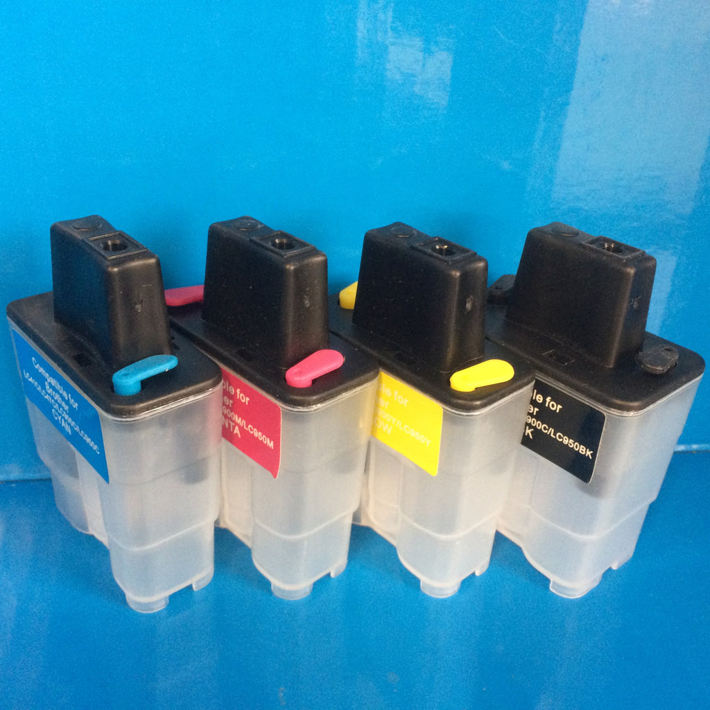 4 REFILLABLE EMPTY CARTRIDGES TO REPLACE BROTHER LC900 Non OEM