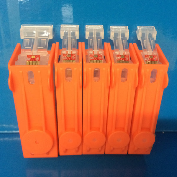 5 REFILLABLE EMPTY CARTRIDGES FOR CANON PGI-525BK CLI-526 B/C/M/Y With Auto Reset Chip Non OEM