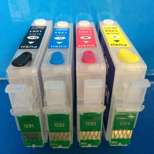 T1291-4 PRINTER HEAD CLEANING CARTRIDGES FOR EPSON SX425W SX435W ETC. Non OEM