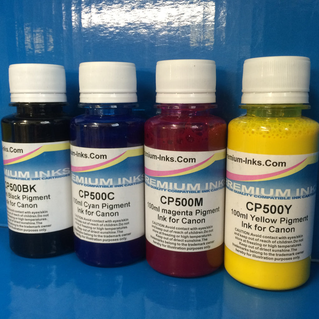 4x100ml PIGMENT REFILL PRINTER INK CANON PIXMA MAXIFY Non OEM