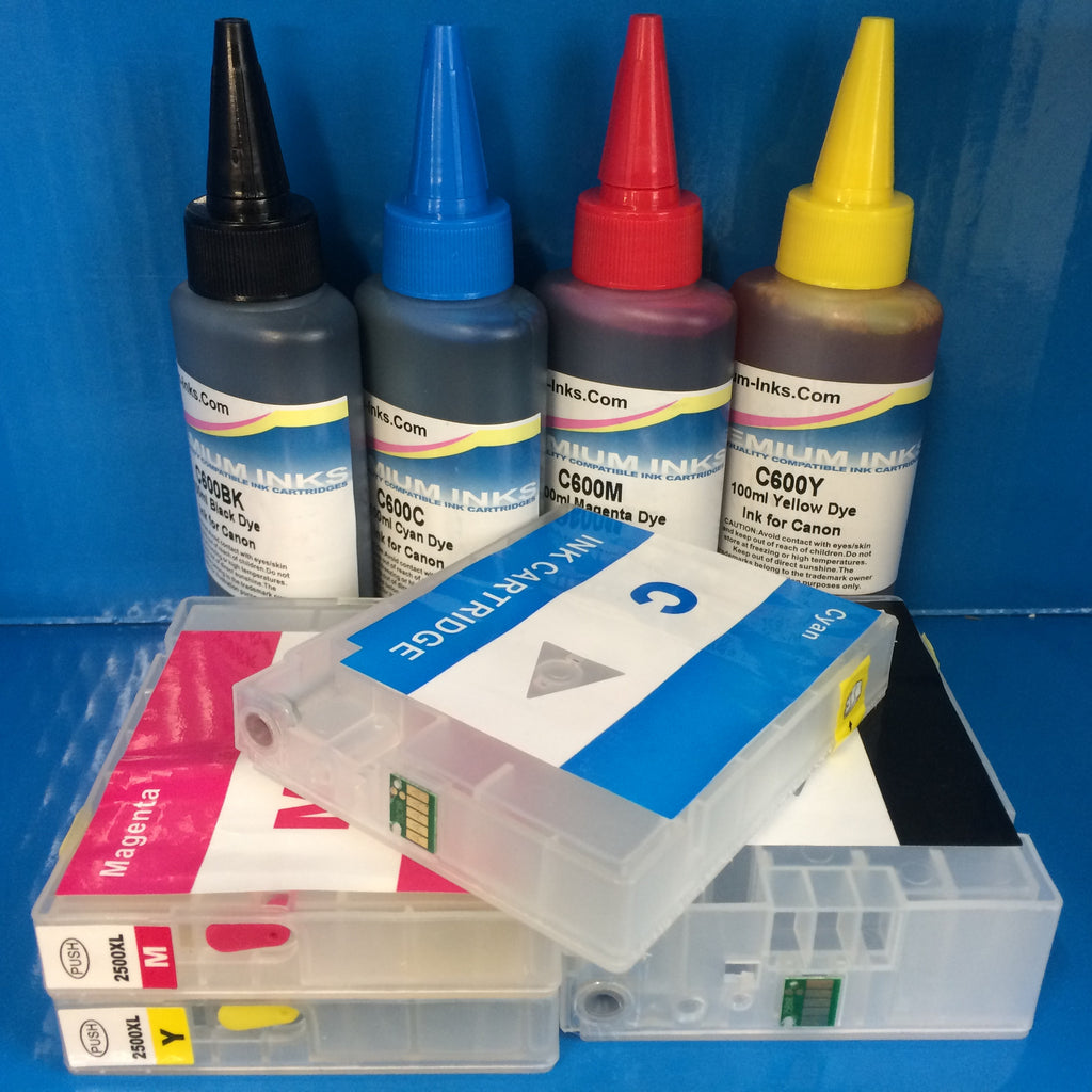 PGI-2500 Refillable Cartridges and Ink