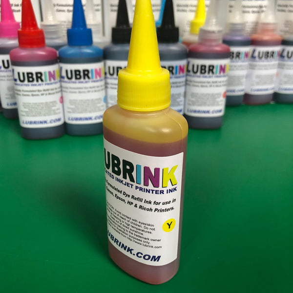 Bottle 100ml Yellow Lubrink Printer Ink