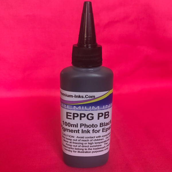 100ml Black Pigment Ink Epson Bottle