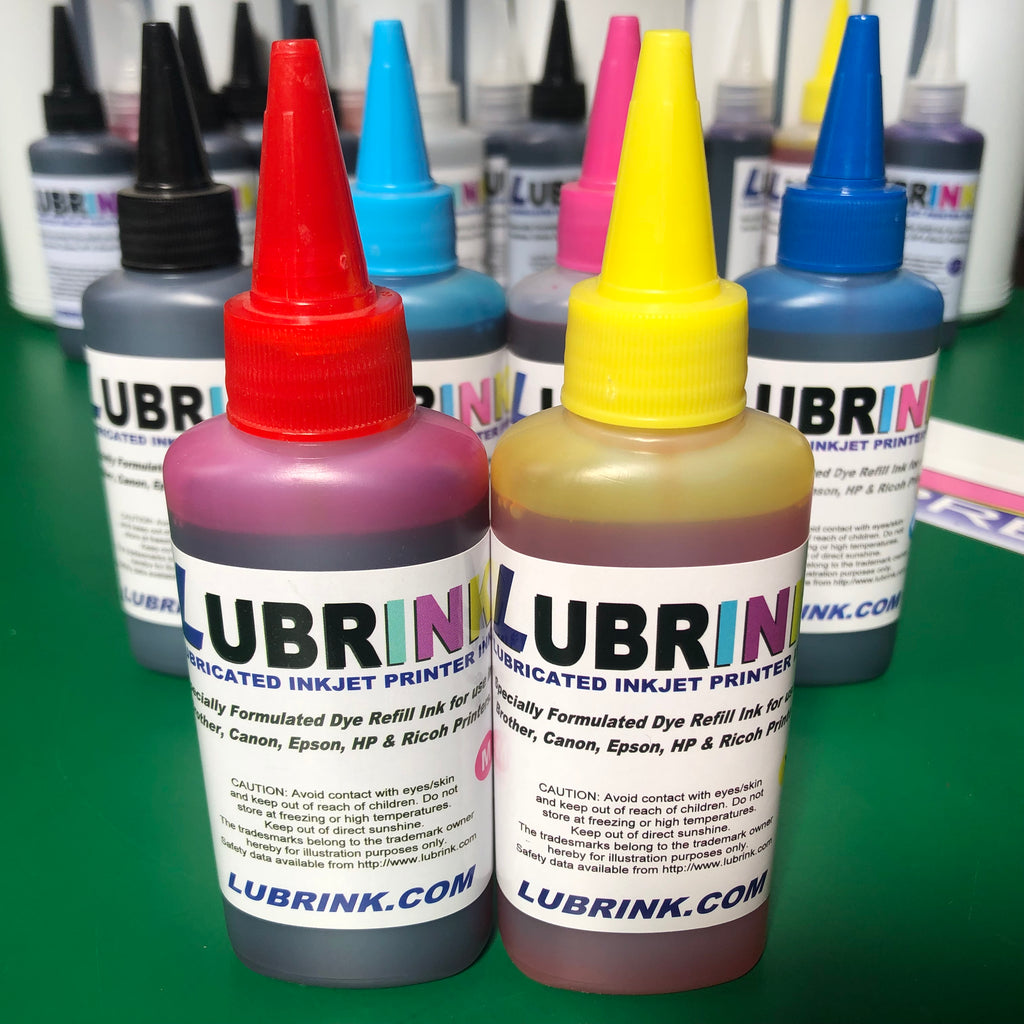 100ml Bottles LUBRINK Dye Printer Refill Ink For Brother Canon Epson H ...