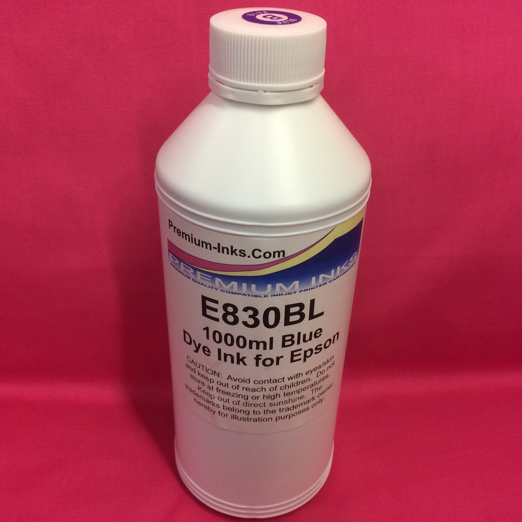 Blue Dye Ink Litre Bottle Epson Printer