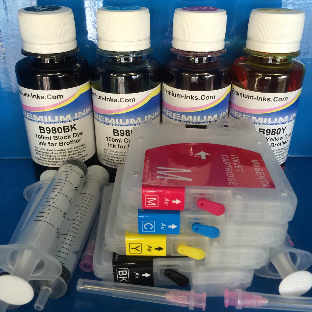 ND 400ml Dye Refill Ink Kit – Black, Cyan, Magenta, Yellow – For Stylus & Workforce Printers